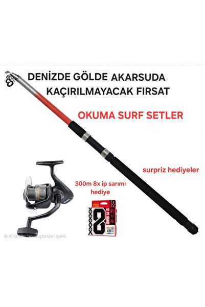 Okuma Revenger 55 FD Olta Makinesi 1BB+Kendo Elbe 3.00m 70-150gr Olta Kamışı