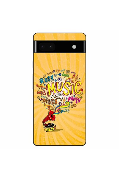 OEM Husa compatibila cu Google Pixel 6A Silicon Gel Tpu Model Muzica la Gramofon