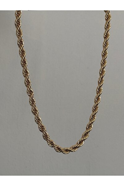 Bade Jewelry قلادة من الفولاذ المقاوم للصدأ طراز Vip Gold Thick Twist أنيقة م...