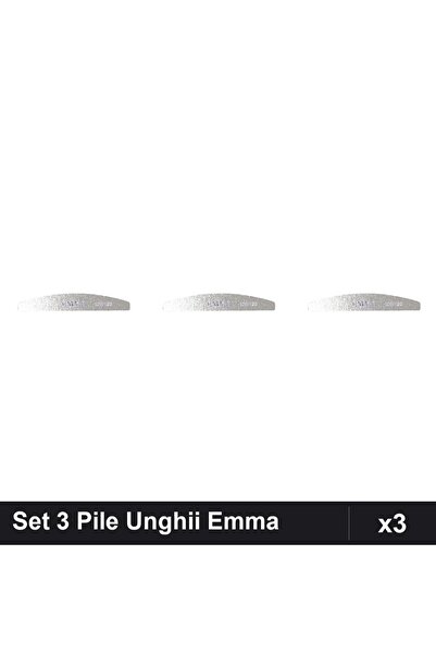 emma Set 3 Pile Unghii Granulatie 100/120, Buffere Profesionale Manichiura