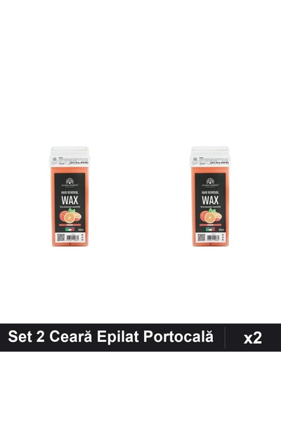 global fashion Set 2 Ceară Epilat Unica Folosință 100ml, Portocală, Epilare E...