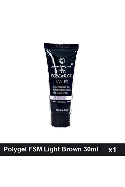 FSM Polygel 30ml Nr.23 Light Brown, Gel Constructie Unghii, Manichiura UV/LED