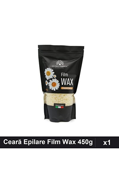 global fashion Ceară pentru Epilare Film Wax 450g Musetel, Set 1 Bucată, Epil...