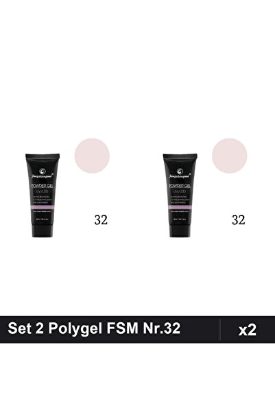 FSM Set 2 Polygel 30ml Nr.32, Constructie Unghii UV/LED, Manichiura Profesionala