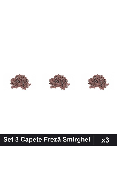 NAİLS Set 3 Capete Freză Unghii, Rezerve Smirghel 180, 20 Bucăți Manichiură P...