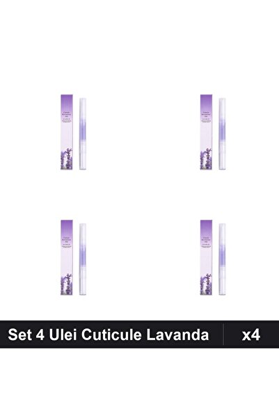 NAİLS Set 4 Ulei Cuticule Stilou Lavanda, Îngrijire Unghii Profesională