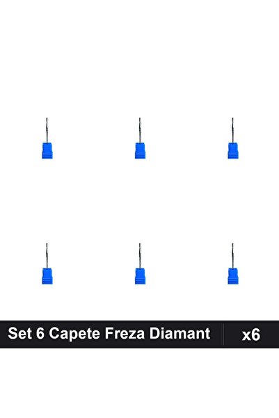 NAİLS Set 6 Capete Freza Diamant Unghii, Manichiura Profesionala, Pedichiura
