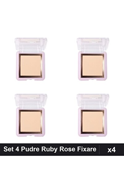Ruby Rose Set of 4 Compact Contouring Setting Powders, PC10 Manicure Powder