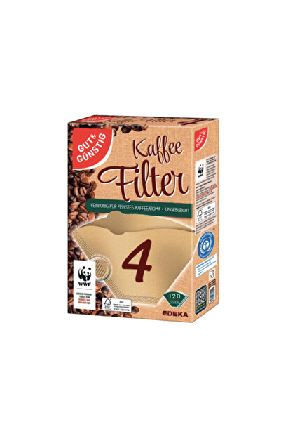 Gut & Günstig Filtre de cafea din hartie nr 4, set 120 buc