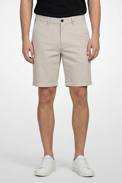 Tommy Hilfiger Men Birdseye Print Chino Shorts, Light Grey