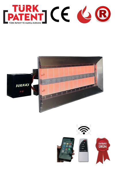 FORNAX (56 Kw) Doğalgazlı Isıtıcı Seramik Radyant CE Belgeli, GAZMER Onaylı, ...