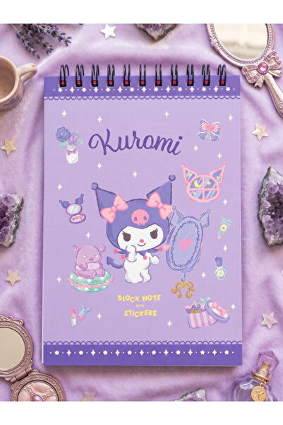 GiFi Kuromi & My Melody Lisanslı Stickerlı Bloknot Not Defteri