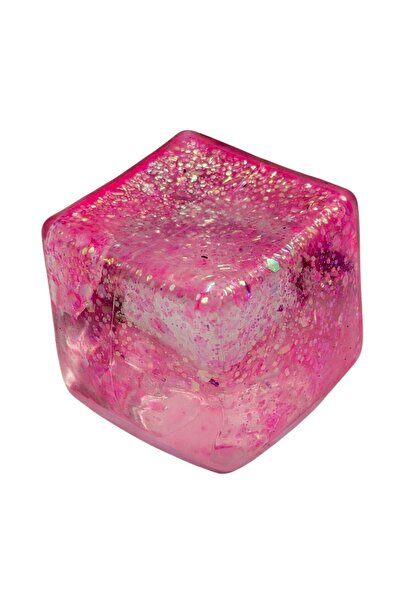 Flippy Cub Fidget Squishy 3D, Flippy, Model Ice Cube, din Maltoza cu Sclipici...