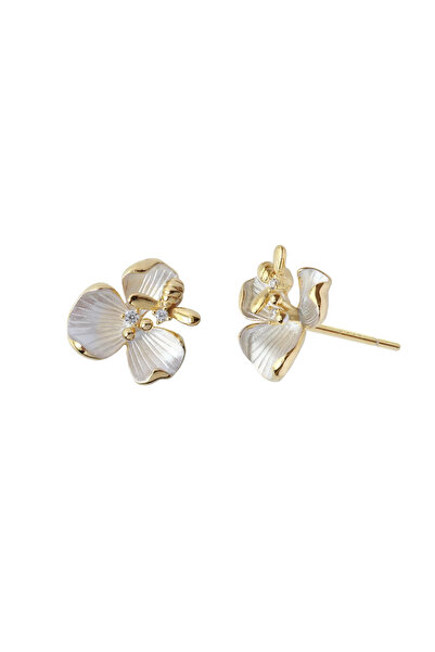 Lisa&Co. Cercei Argint White Orchid