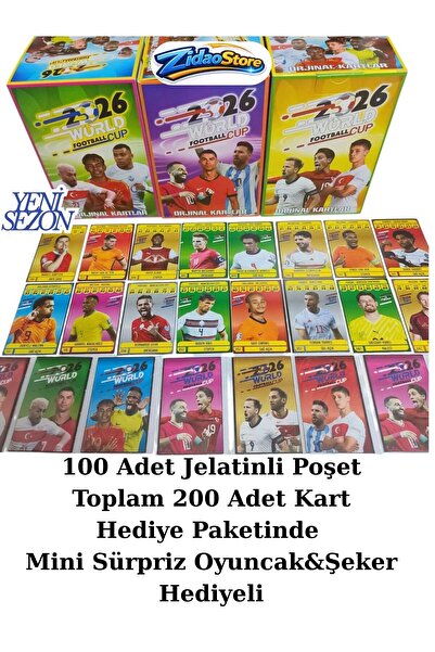 Emrah Gültekin بطاقات لاعبي كرة القدم لكأس العالم 2026، 100 عبوة من الجيلاتين...