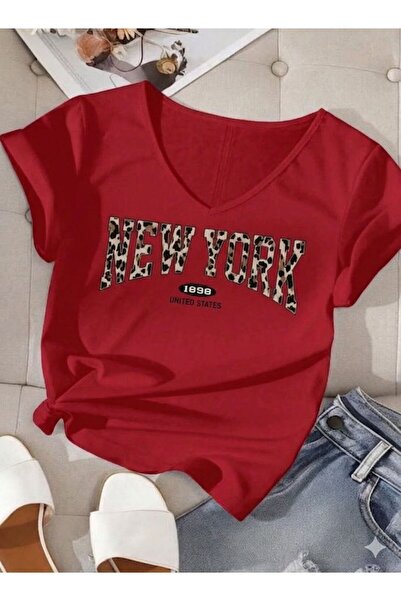 FAVORİST ΓΥΝΑΙΚΕΙΟ ΜΠΛΟΥΖΑ V-NECK MIX PRINTED