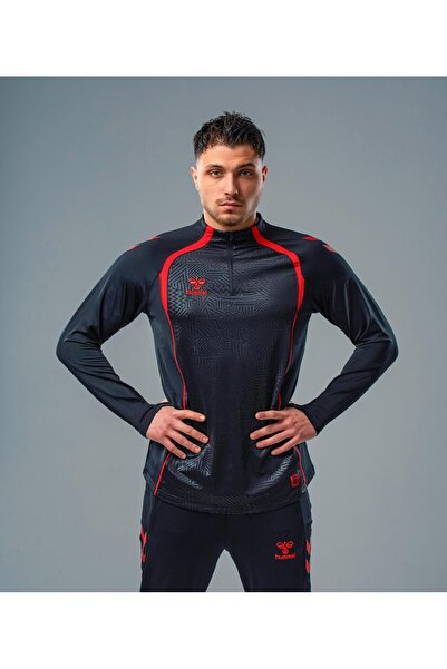 hummel Target Training Tracksuit Top Black-Red