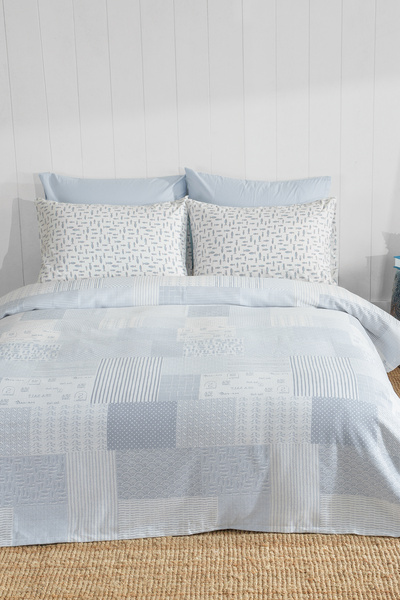 Puffy Bain Double Cotton Pique - Blue