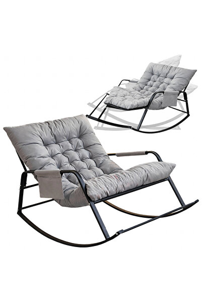 zola Double rocking chair, 126 x 91 x 69 cm, comfortable cushions, metal fram...