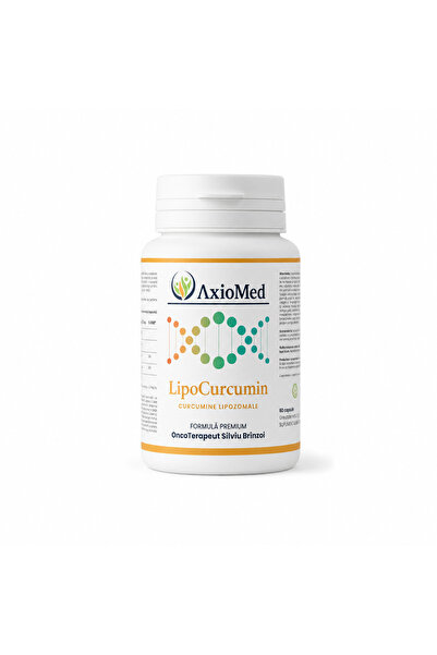 AxioMed LipoCurcumin 95% – Curcumină Lipozomală Premium cu Piperină, Vitamina...