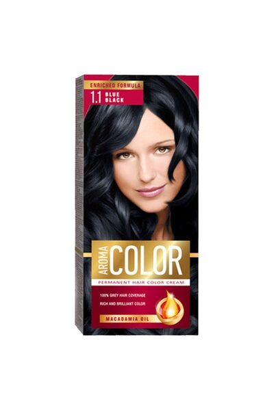 Vader Vopsea pentru Par, Aroma Color, 1/1 Blue Black,