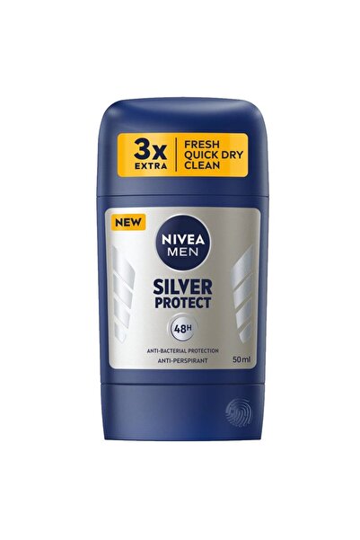SOHO Antiperspirant Stick, Nivea, 50 ml Men Derma Silver Protect,