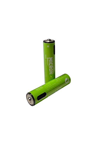 Micron AAA Şarj Edilebilir Pil 1.5V 180mAh USB Type-C Girişli İnce Kalem Pil 4’lü