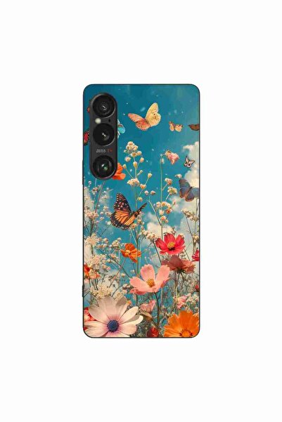 OEM Husa compatibila cu Sony Xperia 1 VI Silicon Gel Tpu Model Flori si Fluturi