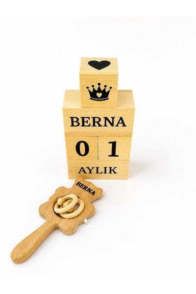 Shopfocus KİŞİYE ÖZEL İSİMLİ-BEBEK ÇINGIRAK-BEBEK ANI KÜPÜ TEKSTİL BOYALI-%10...