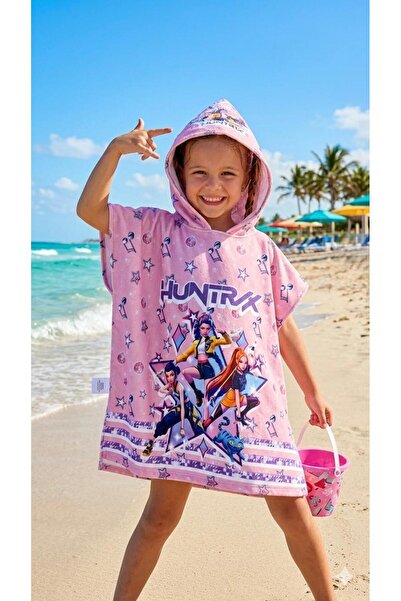 ues Girl's Character Printed Hooded Sea Towel