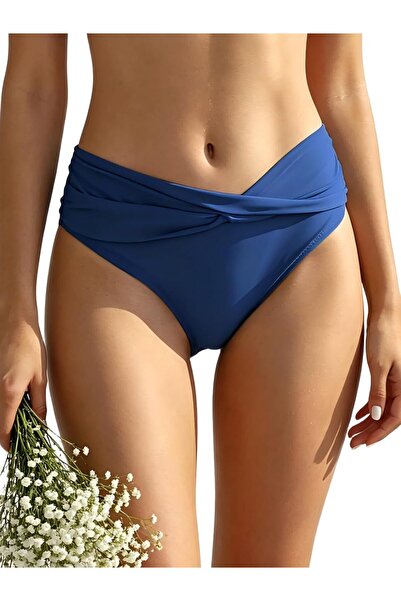 SHEKINI Women's Classic Triangle Bikini Bottom, Moderate Coverage