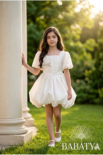 PAPATİA Special Design Angelika Fabric Girl's Evening Dress