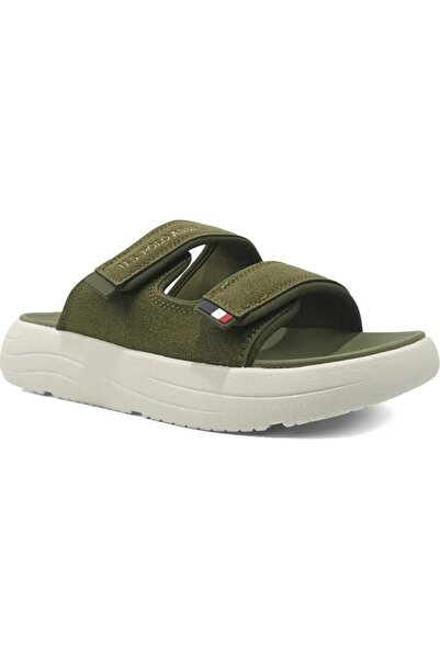 U.S. Polo Assn. U.S.POLO ASSN.SUN 6FX KAKI Șlapi de plajă sport casual confor...