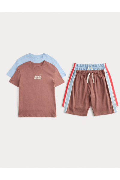 Marks & Spencer 2'li Pamuklu Pijama Takımı