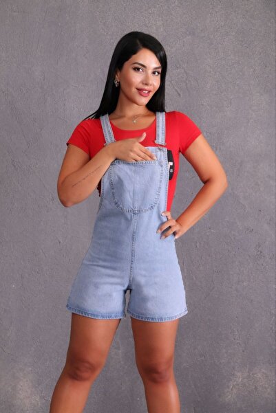 eyonnwear Rahat Yazlık Yüksek Bel Salapot Jean Tulum