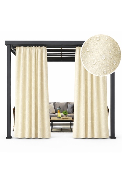 NOW-ART , Ready-made Drapery Curtain , Elegant Design, 155x220 cm, Ecru, Ring...