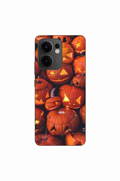 OEM Husa compatibila cu Oppo Reno13 F Silicon Gel Tpu Model Halloween Dovleci...