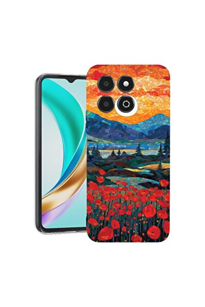 bestcase ¬Æ Husa Clear Slim Silicon Compatibila cu Honor X6c, Poppies in Suns...