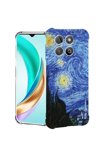 bestcase ¬Æ Husa compatibila Honor X8C, Anti Shock 1.5MM, Van Gogh - Starry N...