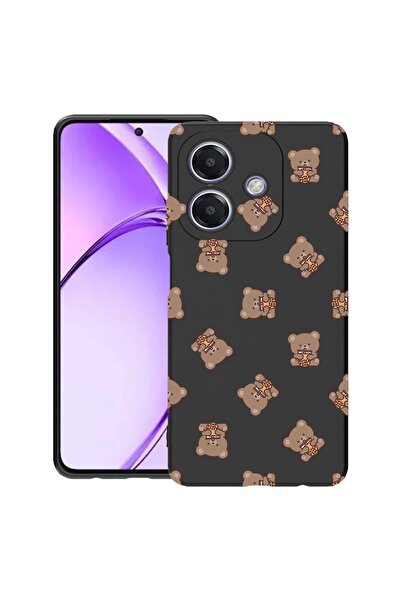 bestcase Husă pentru OPPO A60 5G / A40 / A40M, Model cu ursuleț de pluș, Sili...