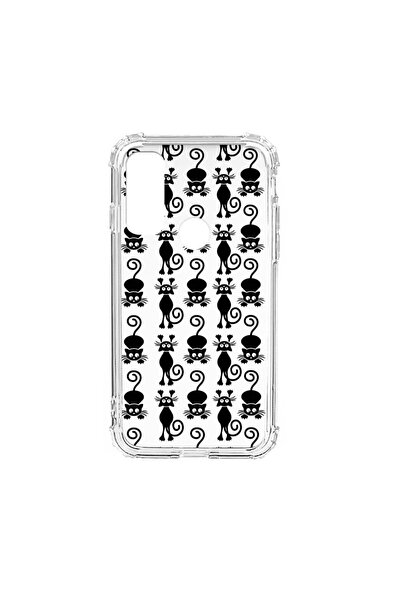 bestcase Husa Anti Shock Silicon Compatibila Cu Motorola Moto E40, Black Cat,...