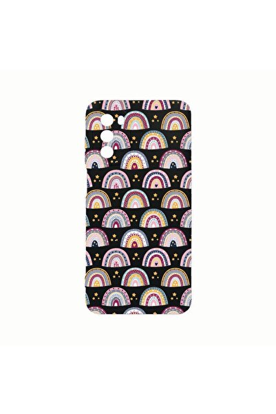 bestcase Husa Silicon, Compatibila cu Motorola Moto G82 / Moto G52, Rainbow H...