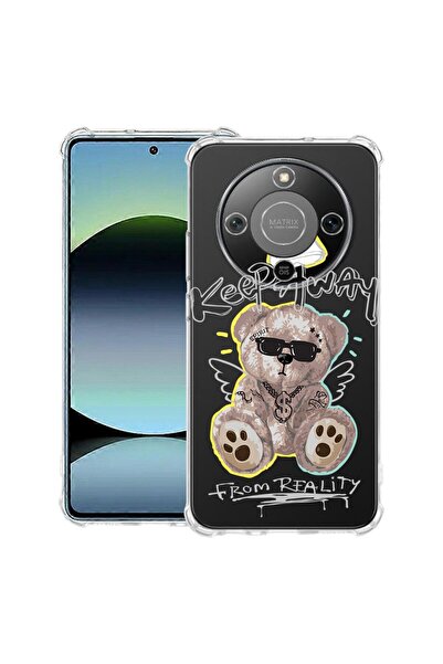 bestcase Husă Antișoc 1.5mm Compatibilă cu Honor Magic8 Lite, cu Design Ursul...