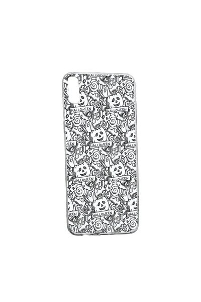bestcase Калъф за Motorola Moto E6, Хелоуин, устойчив на износване, противопл...