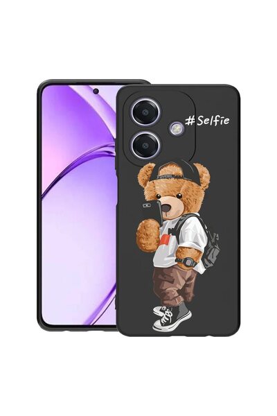 bestcase Калъф за OPPO A60 5G / A40 / A40M, Селфи мече, Тънък силиконов 0.8ММ...
