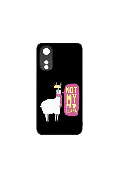 bestcase Тънък стъклен калъф, съвместим с OPPO A78 5G / A58 5G, Not My Prob L...
