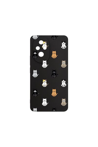bestcase Husa pentru Honor 200 5G, BestCase¬Æ Slim SIlicon 0.8MM, Cat Pattern...