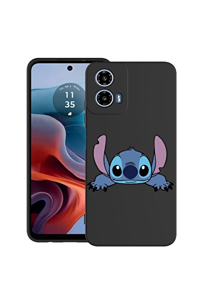 bestcase Калъф за Motorola Moto G45 с дизайн на Стич, TPU матов ултра тънък, ...