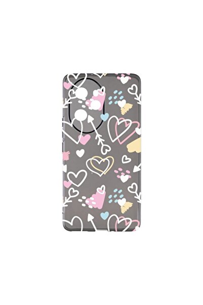 bestcase Θήκη Σιλικόνης Γραφίτη 1.5MM, Συμβατή με Honor 100 Pro, Σύμβολα Αγάπ...