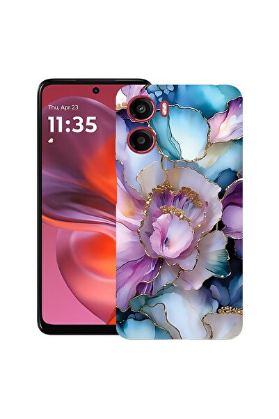 bestcase ¬Æ Husa TPU Ultra Slim Compatibila cu Motorola Moto G06, Floral - Ae...